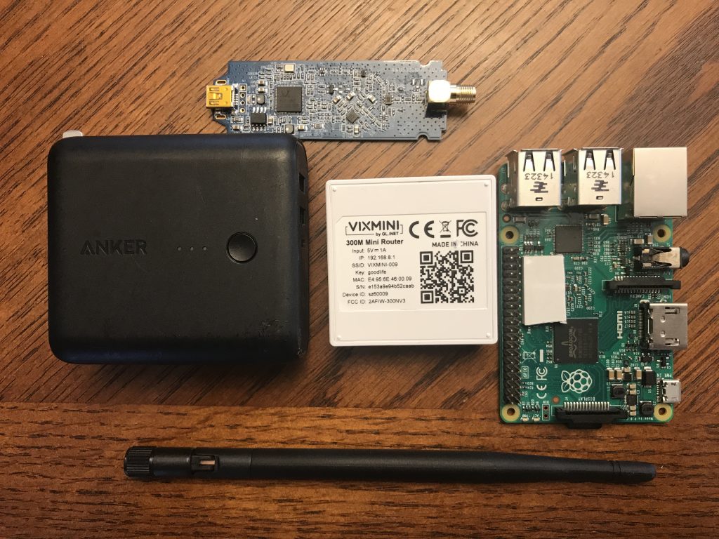 DIY WiFi Sniffer components